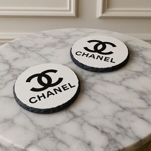 CHANEL Monochrome Logo Coasters